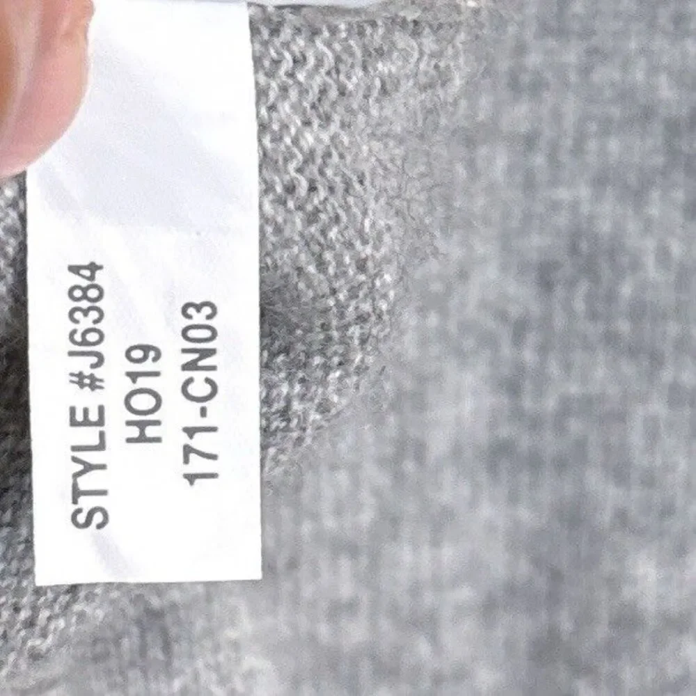 J.Crew Mens 100% Cashmere Crewneck Sweater Charcoal Grey Heather J6384 HO19 L